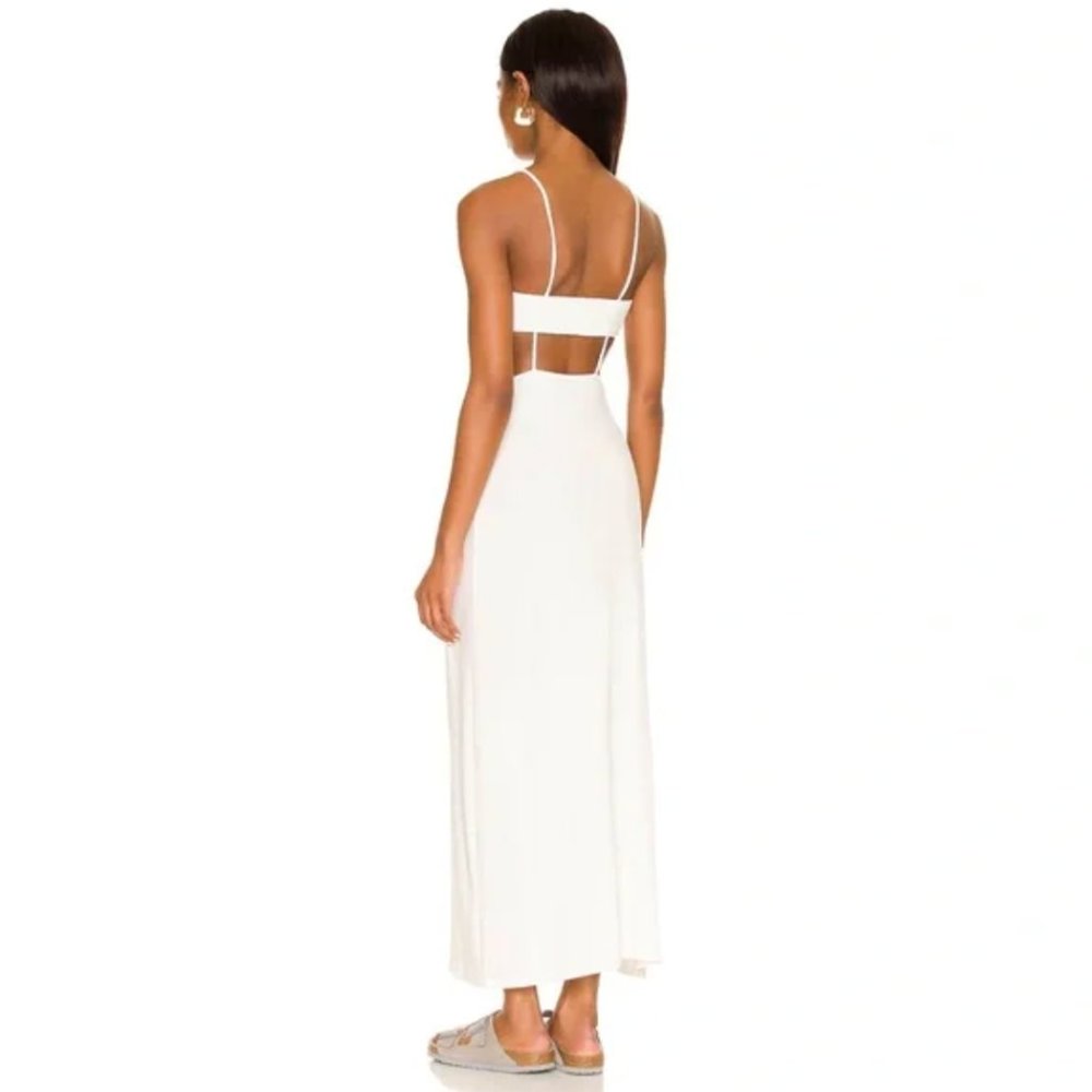 Free People White Cutout Midi Slip Dress - Picture 5 of 9